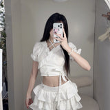 NOT YOUR ROSE 2505 Rosie wrap blouse (Ivory)