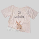 SCULPTOR 2606 Wander Girl Off-Shoulder Tee Baby Pink