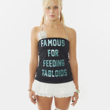 SCULPTOR 2606 Tabloids Tube Top Black