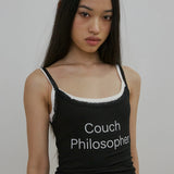 SCULPTOR 2606  Lace Cami Top Black