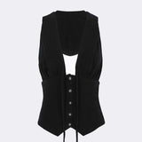SCULPTOR 2606 Classic Sleeveless Hoodie Black