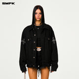 SMFK 2501 Wild野马花臂牛仔夹克 荒野黑