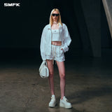 SMFK 2604 幻影阔身户外夹克 云白