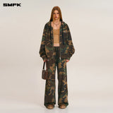 SMFK 2512 十字雕像阔身拉链帽衫