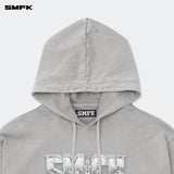 SMFK 2410 未来基因阔身运动帽衫/尘埃灰