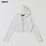 SMFK 2605 永恒短身帽衫 云白