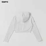 SMFK 2605 永恒短身帽衫 云白