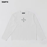 SMFK 2605 未来镜像长袖上衣 云白
