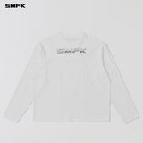 SMFK 2605 未来镜像长袖上衣 云白