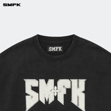 SMFK 2410 金属摇滚复古阔身卫衣/荒野黑