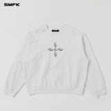 SMFK 2605 未来镜像巨型卫衣 云白