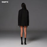 SMFK 2608 亚麻十字流浪衬衫 荒野黑