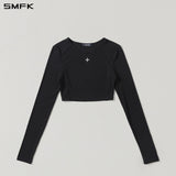 SMFK 2609 神话预言短身运动上衣 荒野黑