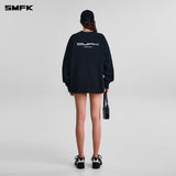 SMFK 2602 十字雕像巨型长袖上衣 荒野黑