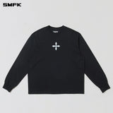 SMFK 2602 十字雕像巨型长袖上衣 荒野黑