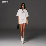 SMFK 2604 未来镜像阔身Tee 云白