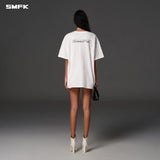 SMFK 2604 未来镜像阔身Tee 云白