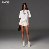 SMFK 2604 未来镜像阔身Tee 云白