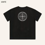 SMFK SS2402 经典十字花超大Tee 黑