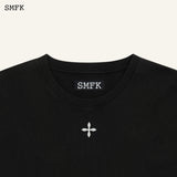 SMFK SS2402 经典十字花超大Tee 黑