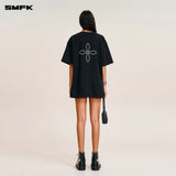 SMFK 2607 复古十字雕像阔身Tee 荒野黑