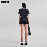 SMFK 2602 十字花复古野性Tee 湮灭黑