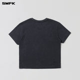 SMFK 2602 十字花复古野性Tee 湮灭黑