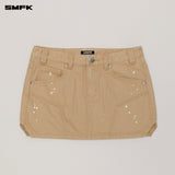 SMFK 2506 野性起源牛仔短裙/沙漠色