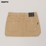 SMFK 2506 野性起源牛仔短裙/沙漠色