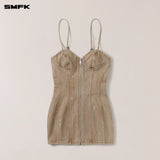 SMFK 2506 野性起源牛仔连身裙（手工）/荒野牛仔棕