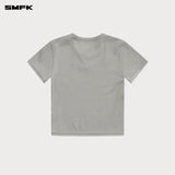 SMFK 2501 十字经典运动紧身Tee 尘埃灰