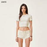 SMFK SS2402 冲锋修身Tee 白