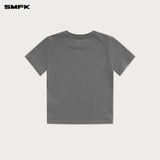 SMFK 2501 经典十字锁链修身运动Tee 水泥灰