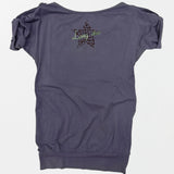 SCULPTOR 2606 Broken Girls Roll Up Tee Dirty Purple