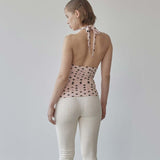 SCULPTOR 2511 Dot Halter Top Pink