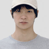 EMIS 2605 WHITE STITCH BALL CAP-LIGHT BEIGE