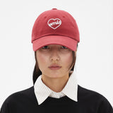 EMIS 2511 HEART BALL CAP-RED