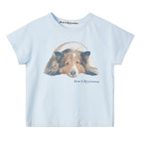 REST & RECREATION 2510 RIRI CROP T-SHIRT - SKY BLUE