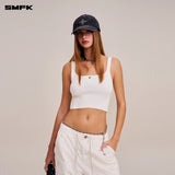 SMFK 2511 十字花刺绣棒球帽 荒野黑