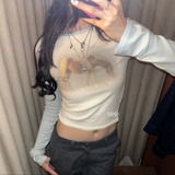 SCULPTOR 2511 Good Karma Raglan Tee Cream/Baby Blue