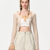 13DE MARZO | 2407 Doozoo Buckle Cardigan Khaki