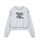 REST & RECREATION SS2404 Coloration Sweatshirt Light Grey