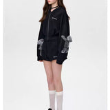 13DE MARZO | 2504 Doozoo Sports Zipped Hoodie Black