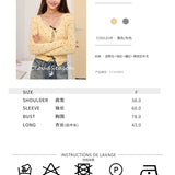 CLOUDSEASON 2509 甜奶酪波点蕾丝针织上衣 黄