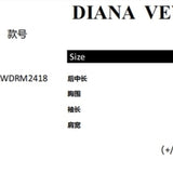 DIANA VEVINA  白色银片蝶水钻一字肩毛衣