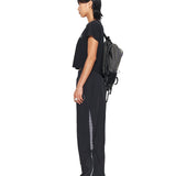 MATIN KIM 2603 LOGO CROP TOP IN BLACK
