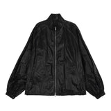 MATIN KIM 2604 LOGO COATING JUMPER IN BLACK