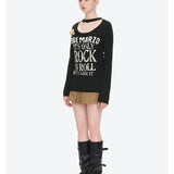 13DE MARZO | 2610 Rolling Stones Layering Sweater Black