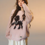 SOMESOWE 2511 傲娇小狗圆领毛衣