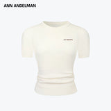 ANN ANDELMAN 2604 堆叠毛织短袖 杏